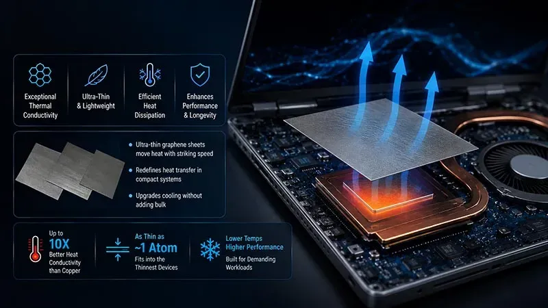 Graphene Heat Dissipation For Laptops